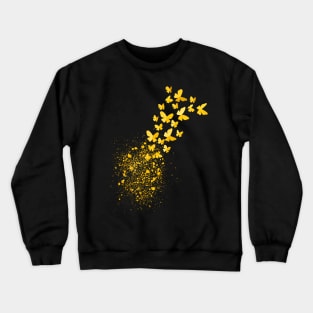 Metamorphosis - Yellow Butterflies Crewneck Sweatshirt